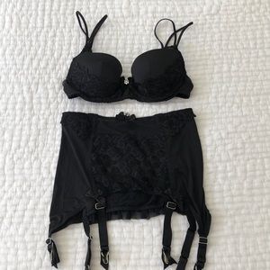 Victoria’s Secret bra and garter set